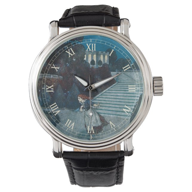 Vintage Märchen, Aschenputtel von Edmund Dulac Armbanduhr (Vorderseite)