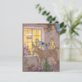 Vintage Märchen, Bremer Stadtmusiker, Hauman Einladung (Stehend Vorderseite)