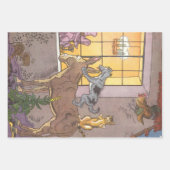 Vintage Märchen, Bremer Stadtmusiker, Hauman Geschenkpapier Set (Vorderseite 2)