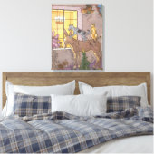 Vintage Märchen, Bremer Stadtmusiker, Hauman Leinwanddruck (Insitu (Schlafzimmer))