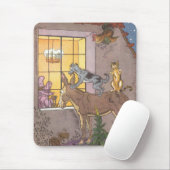 Vintage Märchen, Bremer Stadtmusiker, Hauman Mousepad (Mit Mouse)
