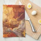 Vintage Märchen Der Gefangene Robin von Fitzgerald Handtuch (Viertel Falte)