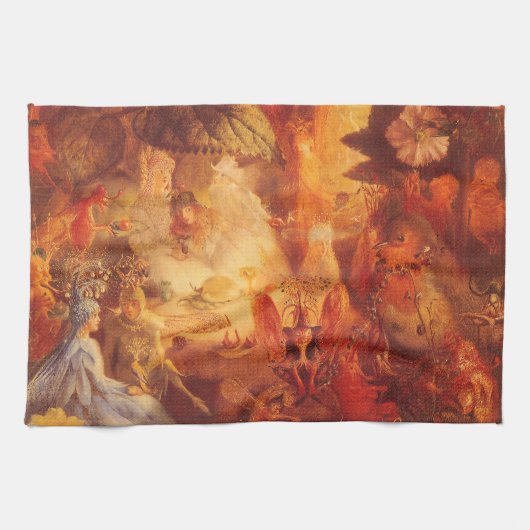 Vintage Märchen Der Gefangene Robin von Fitzgerald Handtuch (Horizontal)