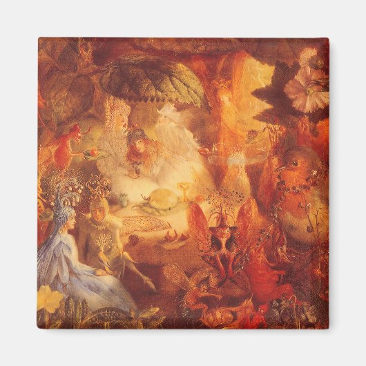 Vintage Märchen Der Gefangene Robin von Fitzgerald Magnet (Vorne)