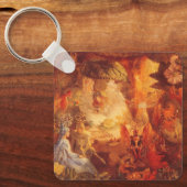 Vintage Märchen Der Gefangene Robin von Fitzgerald Schlüsselanhänger (Vorderseite)