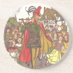 Vintage Märchen Der Rattenfänger von Hameln von Ha Sandstein Untersetzer