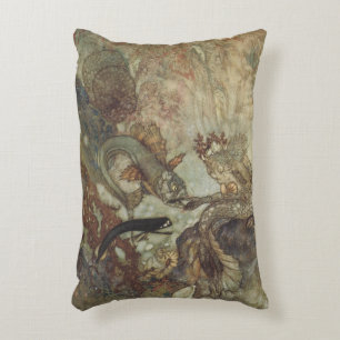 Vintage Märchen, Die Meerjungfrau von Edmund Dulac Dekokissen