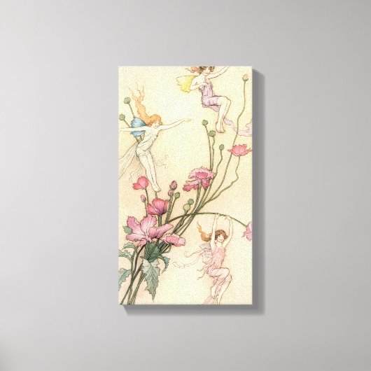 Vintage Märchen, drei Spirituosen gefüllt mit Freu Leinwanddruck (Vorderseite)