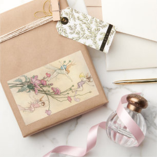 Vintage Märchen, drei Spirituosen gefüllt mit Freu Rechteckiger Aufkleber