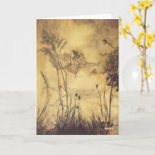 Vintage Märchen, Fairy's Tightrope von Rackham Karte (Gelbe Blume)