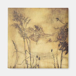 Vintage Märchen, Fairy's Tightrope von Rackham Magnet