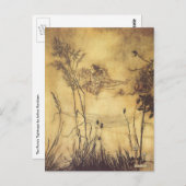 Vintage Märchen, Fairy's Tightrope von Rackham Postkarte (Vorne/Hinten)