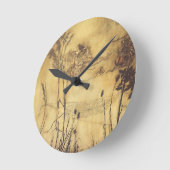 Vintage Märchen, Fairy's Tightrope von Rackham Runde Wanduhr (Winkel)