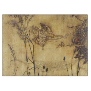 Vintage Märchen, Fairy's Tightrope von Rackham Schneidebrett