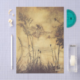 Vintage Märchen, Fairy's Tightrope von Rackham Seidenpapier