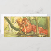 Vintage Märchen, Froschprinzessin am Teich (Vorne/Hinten)