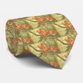 Vintage Märchen, Froschprinzessin am Teich Krawatte (Gerollt)