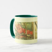 Vintage Märchen, Froschprinzessin am Teich Tasse (Vorderseite Links)