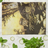 Vintage Märchen, Gruppe der Arbeiter von Rackham Küchentuch (Gefaltet)