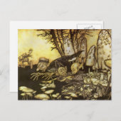 Vintage Märchen, Gruppe der Arbeiter von Rackham Postkarte (Vorne/Hinten)