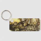 Vintage Märchen, Gruppe der Arbeiter von Rackham Schlüsselanhänger (Rückseite)