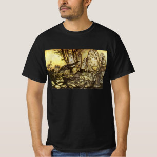Vintage Märchen, Gruppe der Arbeiter von Rackham T-Shirt