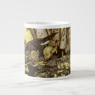 Vintage Märchen, Gruppe von Arbeitern von Rackham Jumbo-Tasse