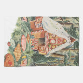 Vintage Märchen, Hänsel und Gretel Candy House Küchentuch (Horizontal)