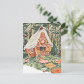 Vintage Märchen, Hänsel und Gretel Candy House Postkarte (Stehend Vorderseite)