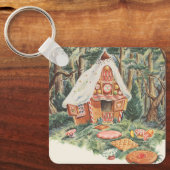 Vintage Märchen, Hänsel und Gretel Candy House Schlüsselanhänger (Vorderseite)