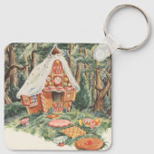 Vintage Märchen, Hänsel und Gretel Candy House Schlüsselanhänger (Rückseite)