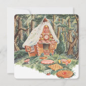 Vintage Märchen, Hänsel und Gretel Einladung (Vorderseite)
