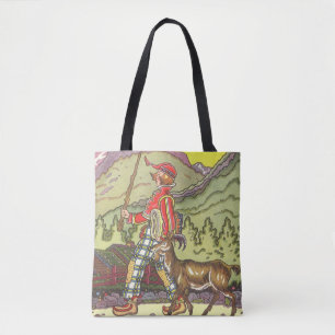 Vintage Märchen, Junge und der Nordwind, Hauman Tasche