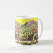 Vintage Märchen, Junge und Nordwind, Hauman Kaffeetasse (VorderseiteRechts)