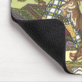 Vintage Märchen, Junge und Nordwind, Hauman Mousepad (Ecke)