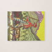 Vintage Märchen, Junge und Nordwind, Hauman Puzzle (Horizontal)