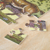 Vintage Märchen, Junge und Nordwind, Hauman Puzzle (Seite)