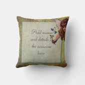 Vintage Märchen personalisiert Kissen (Rückseite)