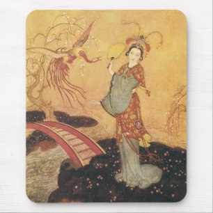 Vintage Märchen Prinzessin Badoura, Edmund Dulac Mousepad