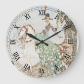 Vintage Märchen, Prinzessin Minette, Kay Nielsen Große Wanduhr (Vorderseite)