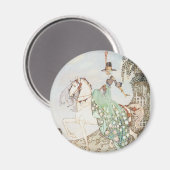 Vintage Märchen, Prinzessin Minette, Kay Nielsen Magnet (Vorderseite/Rückseite)