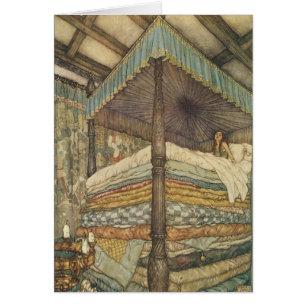 Vintage Märchen, Prinzessin und Pea, Edmund Dulac