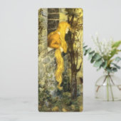 Vintage Märchen, Rapunzel mit Langblonde (Stehend Vorderseite)