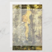 Vintage Märchen, Rapunzel mit Langblonde Briefpapier (Vorne/Hinten)