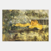 Vintage Märchen, Rapunzel mit Langblonde Geschenkpapier Set (Vorderseite 3)