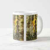 Vintage Märchen, Rapunzel mit Langblonde Jumbo-Tasse (Vorderseite Rechts)