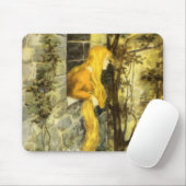 Vintage Märchen, Rapunzel mit Langblonde Mousepad (Mit Mouse)