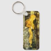 Vintage Märchen, Rapunzel mit Langblonde Schlüsselanhänger (Vorderseite)