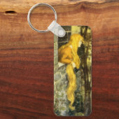 Vintage Märchen, Rapunzel mit Langblonde Schlüsselanhänger (Vorderseite)