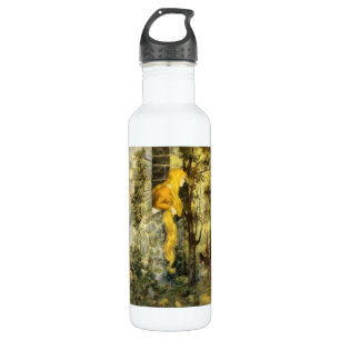 Vintage Märchen, Rapunzel mit Langblonde Trinkflasche
